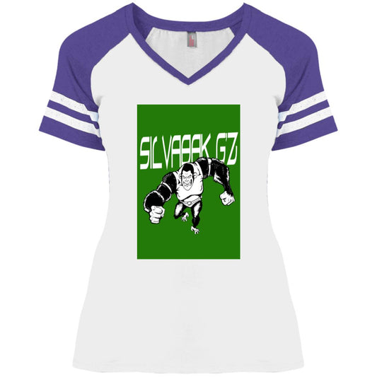 Nu shirt design2 SBG'z Comic XMas Release Ladies' Game V-Neck T-Shirt